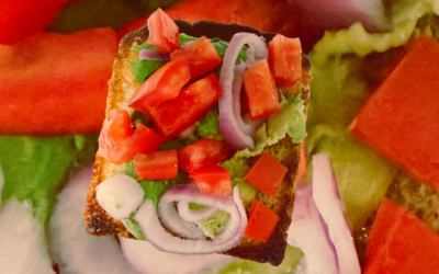 Avocado Toast, Roma Tomato, Shallots