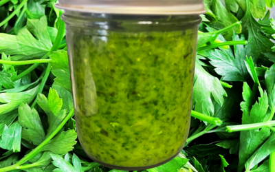 Healthy Salad and Homemade Pesto
