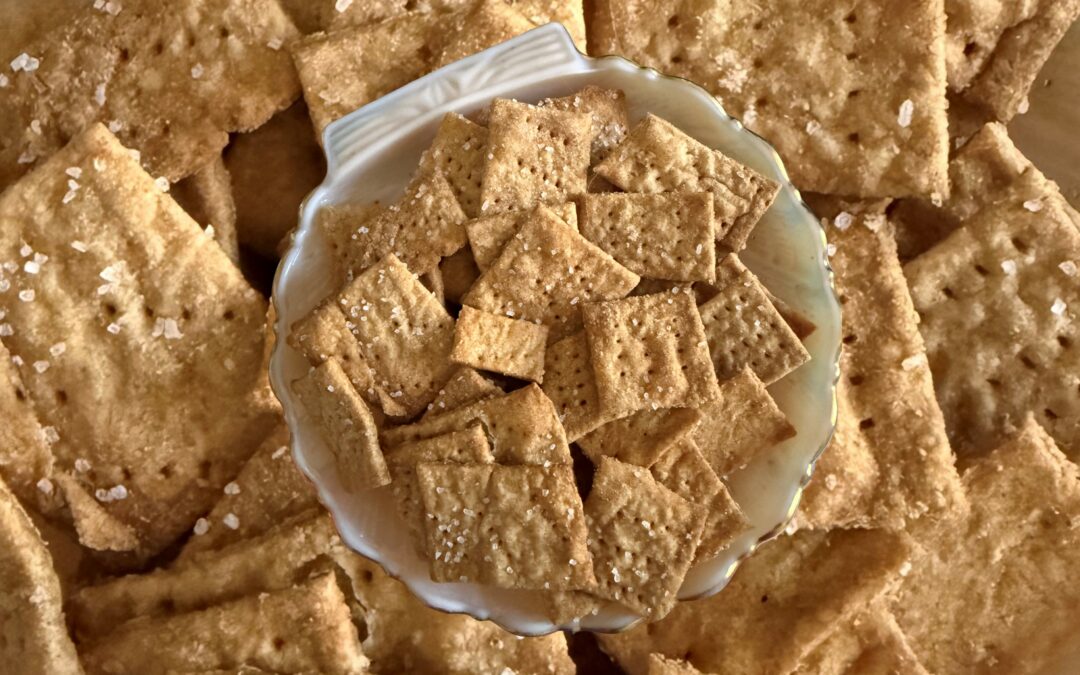 Homemade Sourdough Crackers