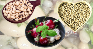 Black eyed peas & Navy beans